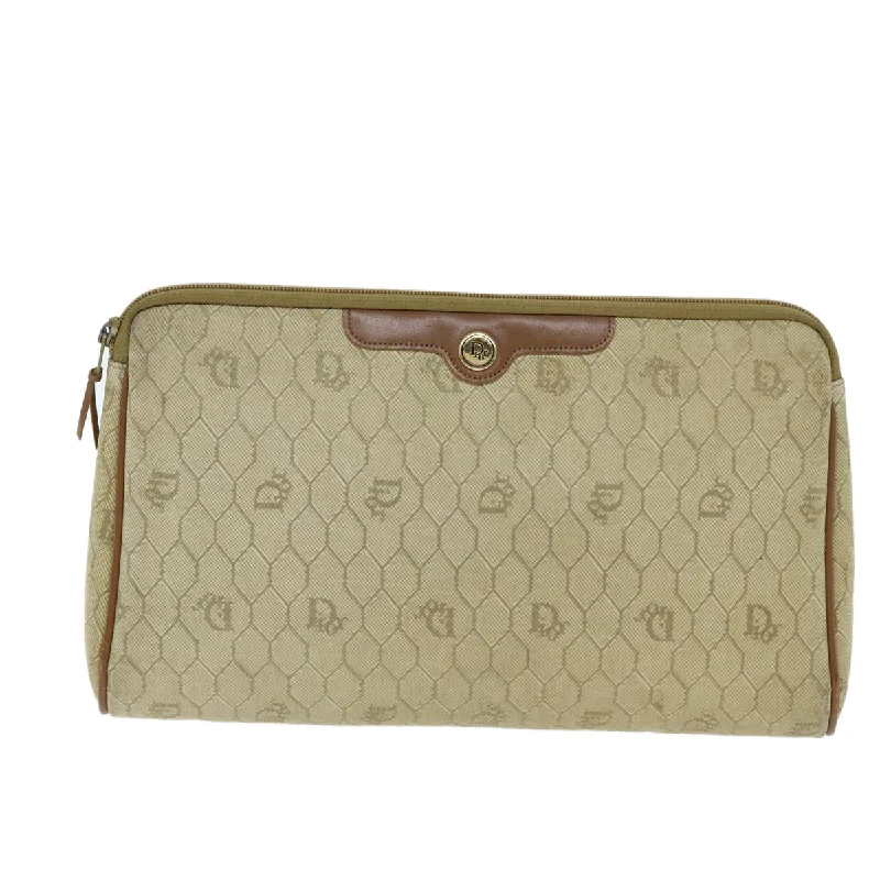 Dior Honeycomb  Canvas Clutch Bag (Pre-Owned)