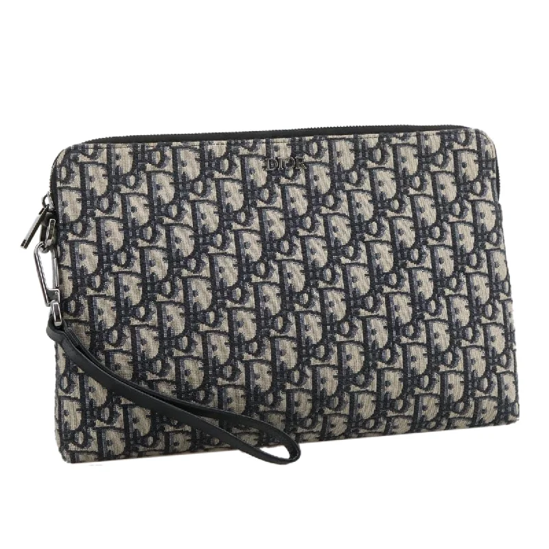 Dior Trotter  Canvas Clutch Bag (Pre-Owned)