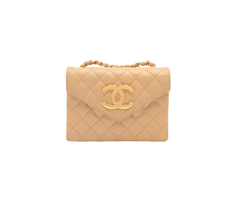 ITEM 17 - Chanel Vintage Mini CC Beige Single Flap Bag