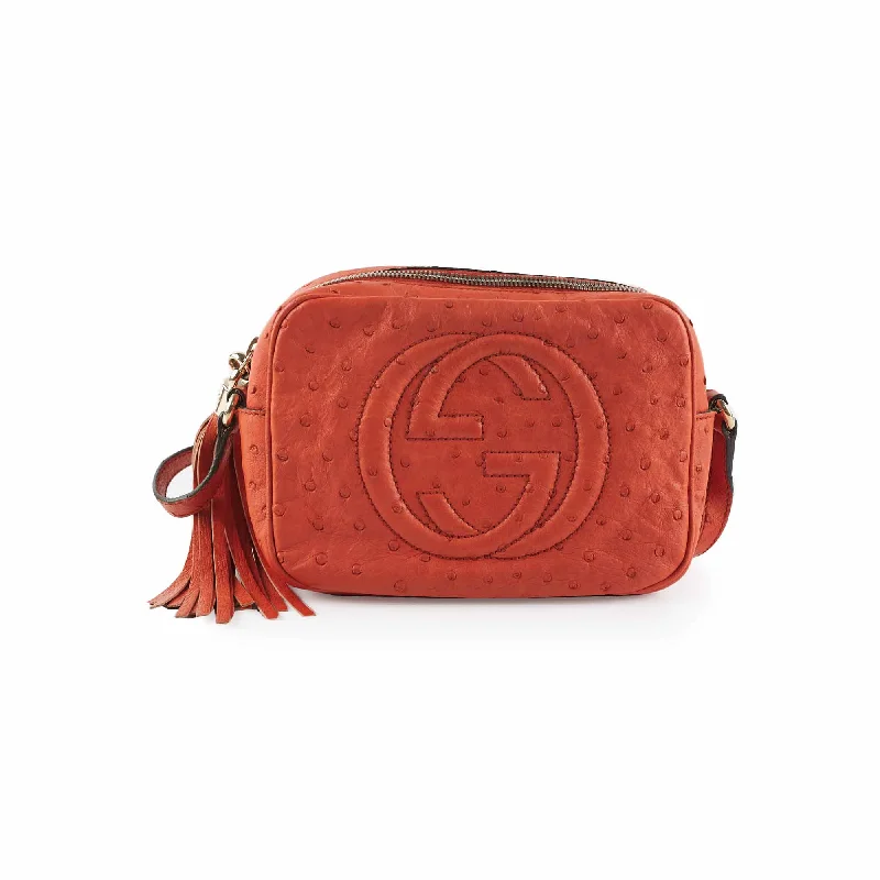 Gucci Ostrich Soho Disco Orange