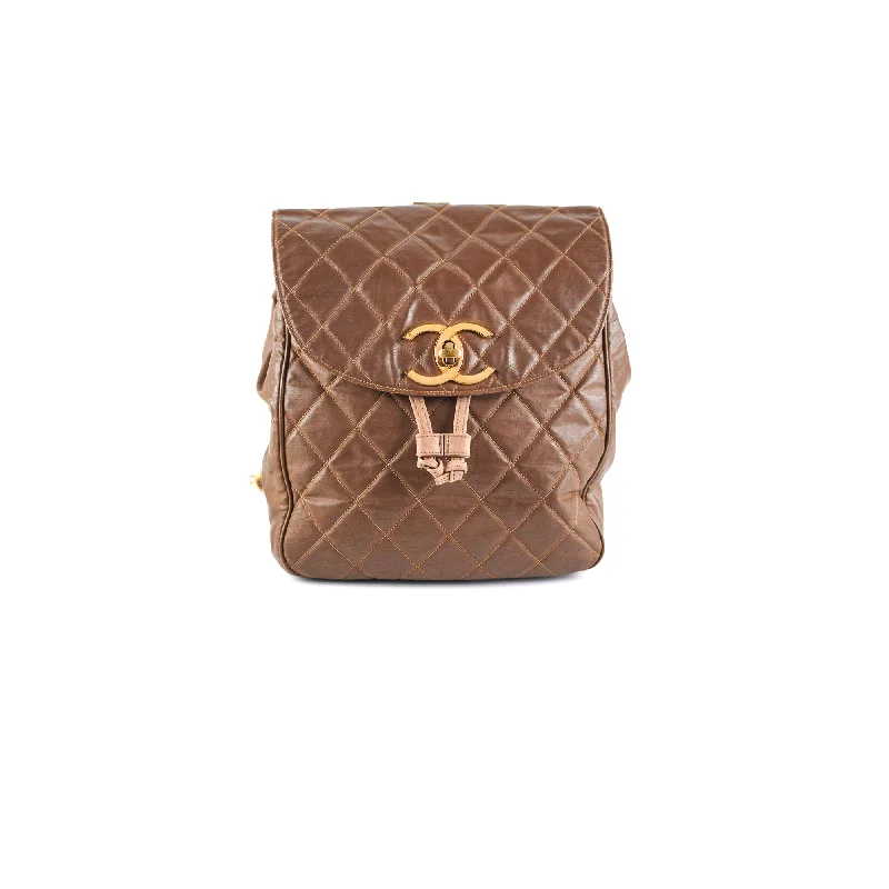 Chanel Vintage Back Pack Brown