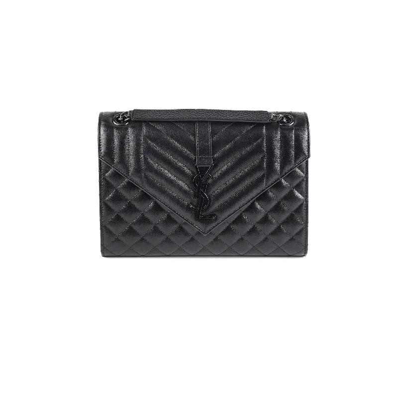 Saint Laurent Medium Envelope Bag Black