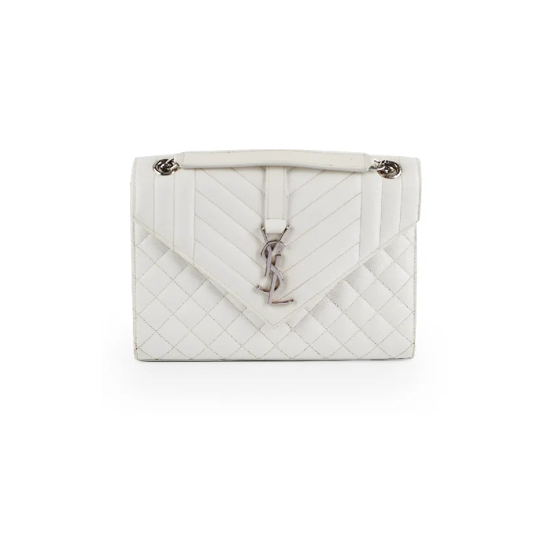 Saint Laurent Medium Envelope White