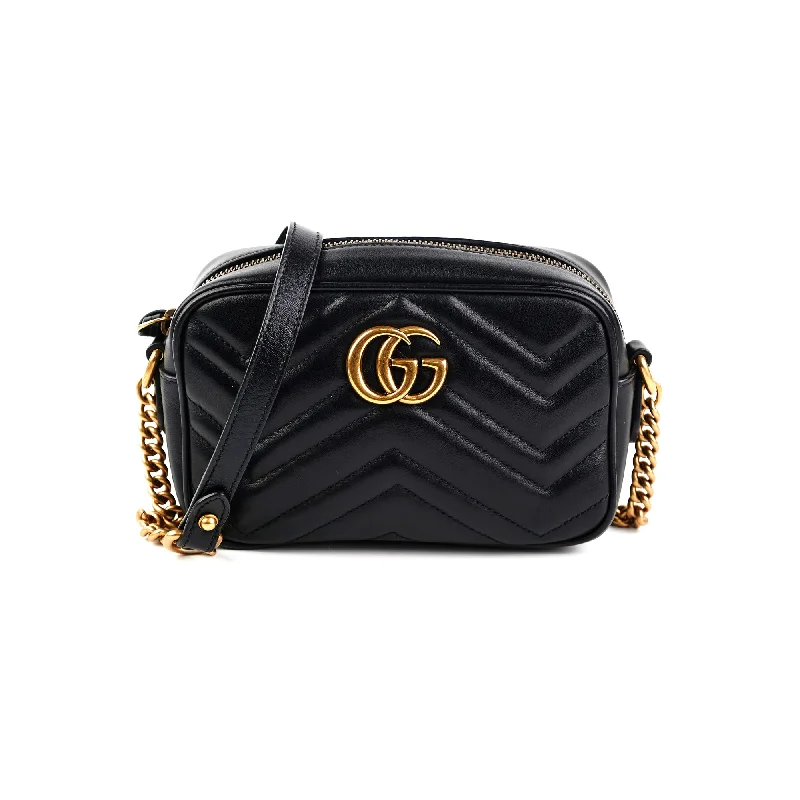 Gucci Marmont Mini Black Crossbody Bag