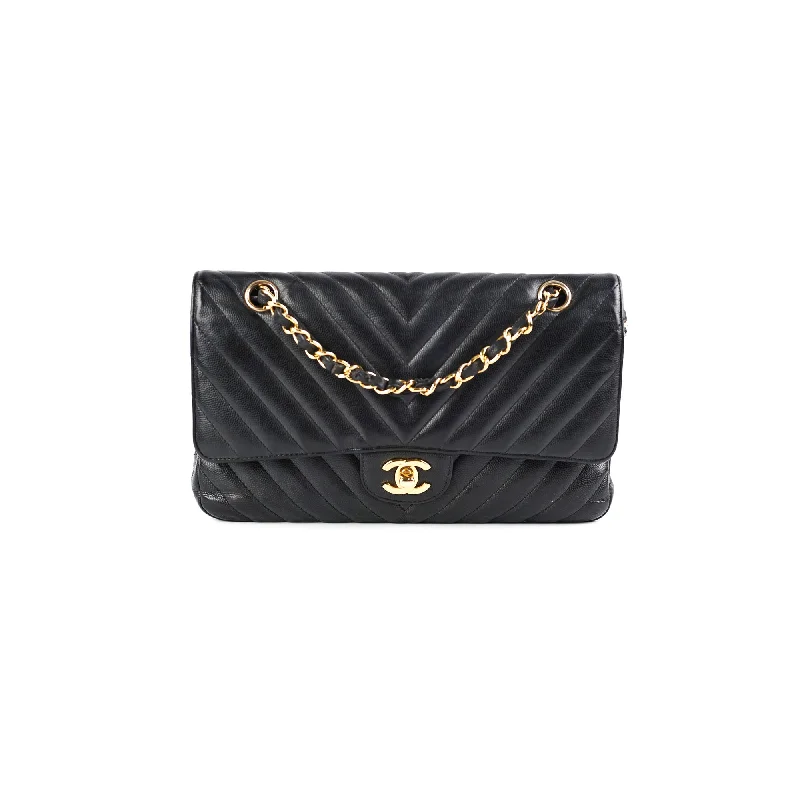 Chanel Chevron Classic Medium/Large Black