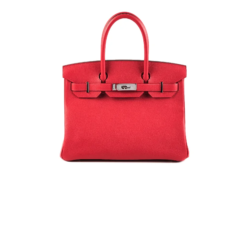 ITEM 34 - Hermes Birkin 30 Rouge Casaque R Square