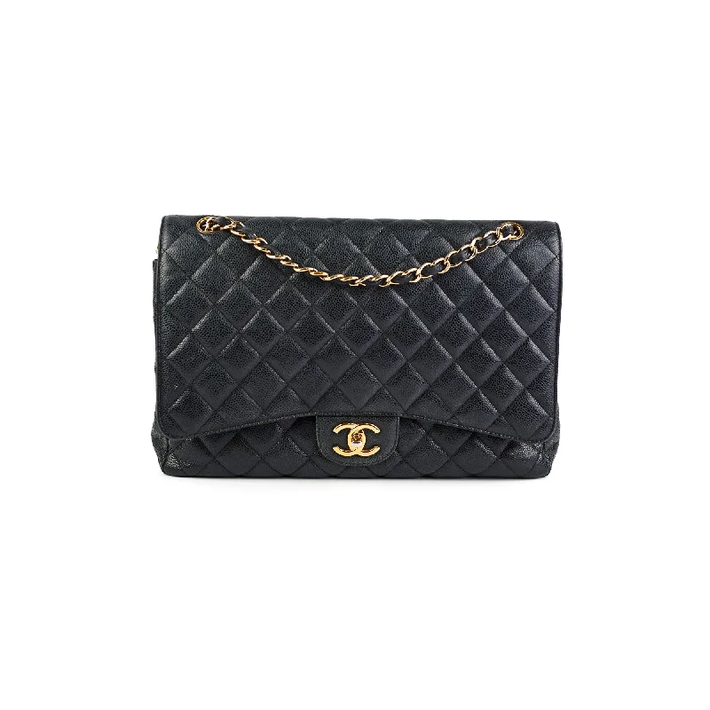 Chanel Maxi Jumbo Double Flap Black Caviar