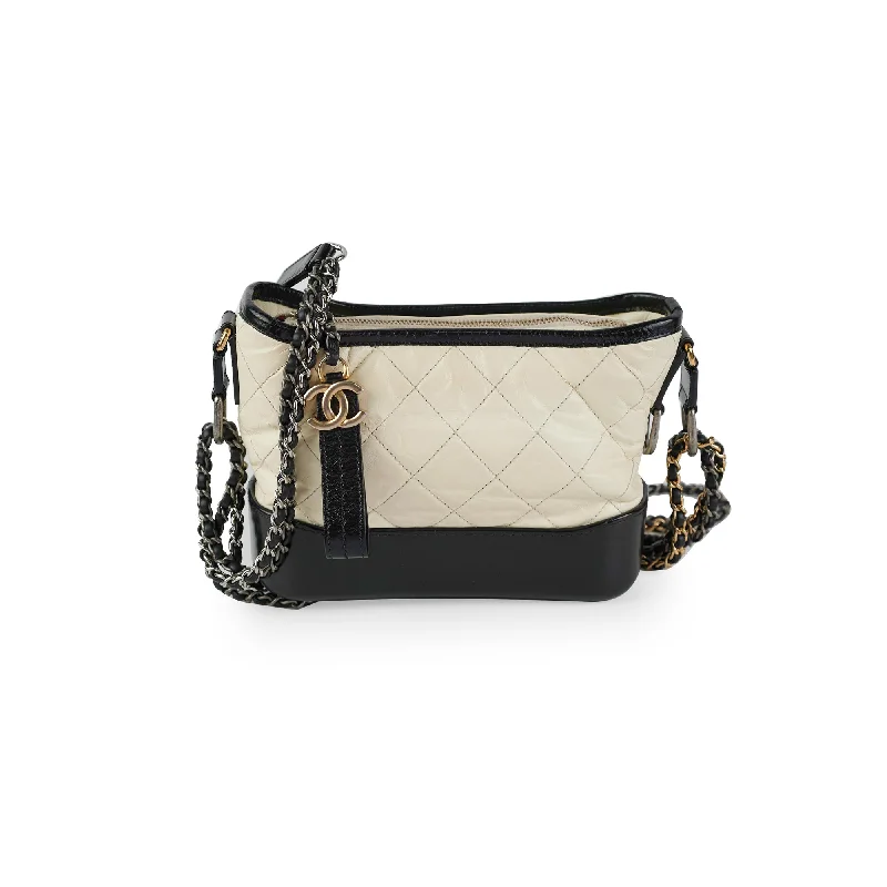 Chanel Small White Gabrielle Lambskin Bag